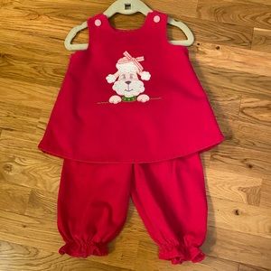 Mulberry St Infant Girls 2 pc pant set size 12 months
